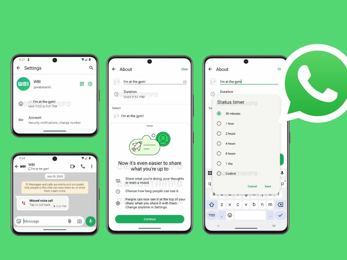 WhatsApp-Status Einstellungen